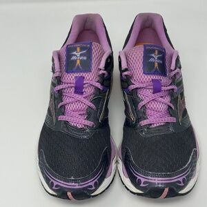 Mizuno Wave Creation 14 Womens 9.5 Running Shoes Purple Pink Performance Sneaker